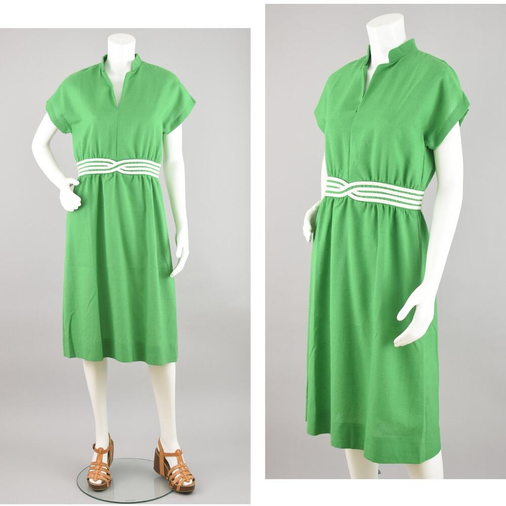 Vintage Kelly Green Dress by Tanner Women's Small